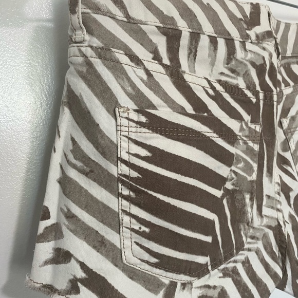 Women Denim Micro Short S Palms Tan Cream Low Rise Denim Jeans Short - Picture 7 of 14